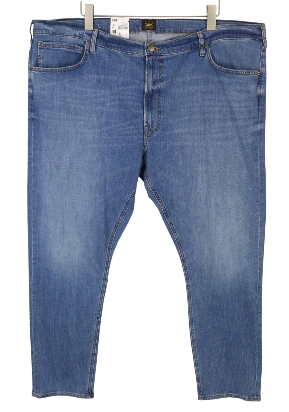 Lee Luke Men Jeansblå Morrhår Faded Slim Tapered Fit Denim
