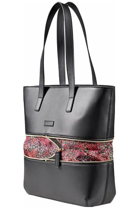 Női kézitáska wenger eva 13 fekete-virágos