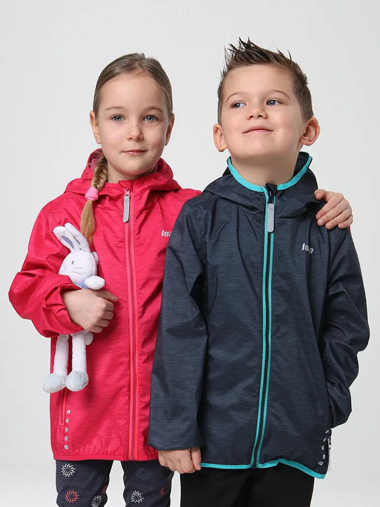 Dětská softshellová bunda loap lyparo modrá 128