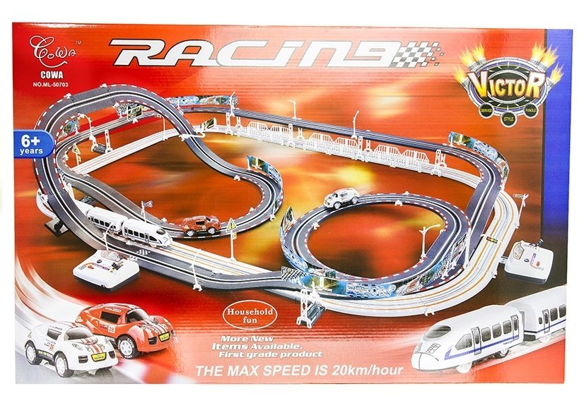 2in1 Racing Kit Rc Rail Tracks Motorway Vehicles