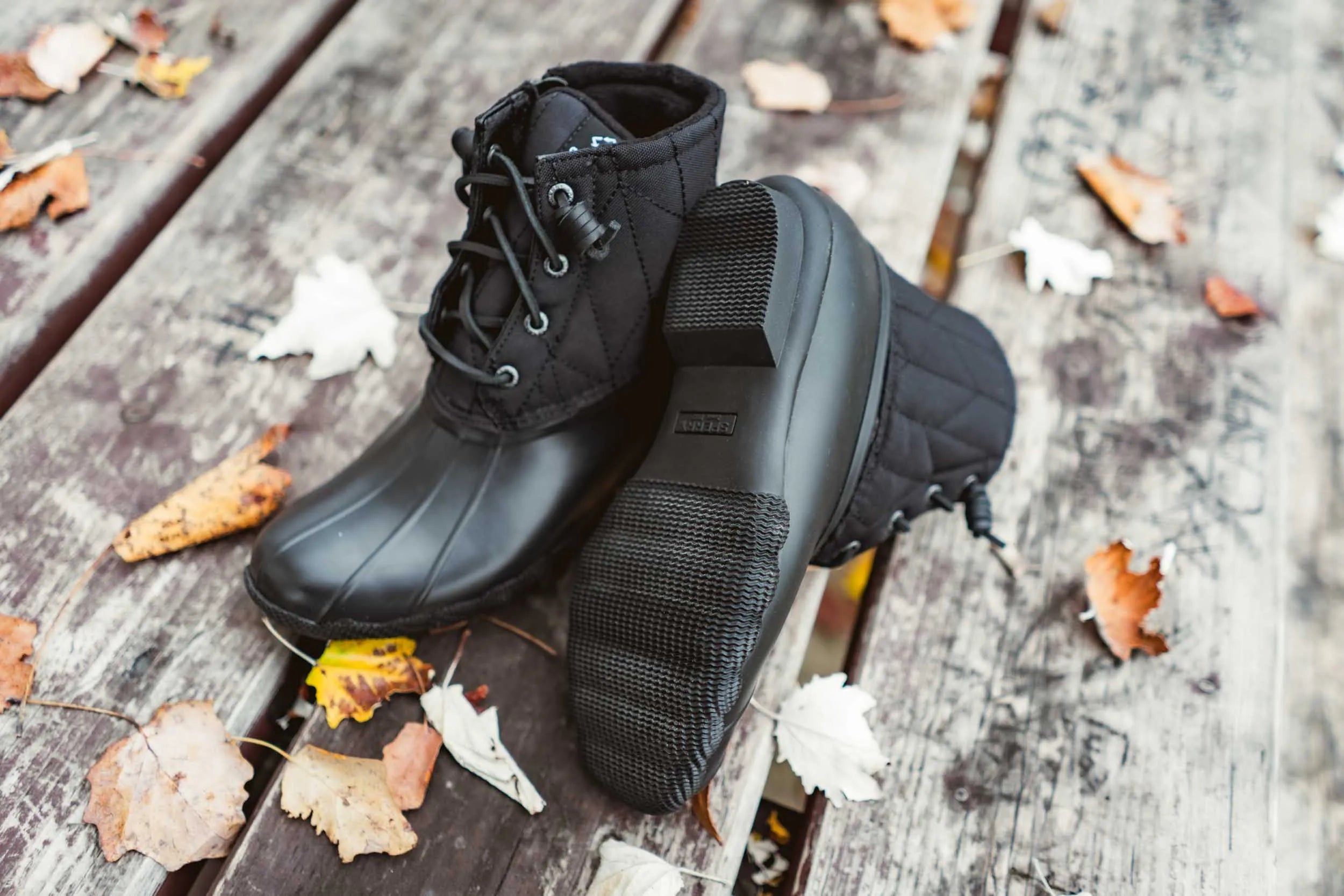Bottes d'hiver Sperry Wms Saltwater noires pour femmes