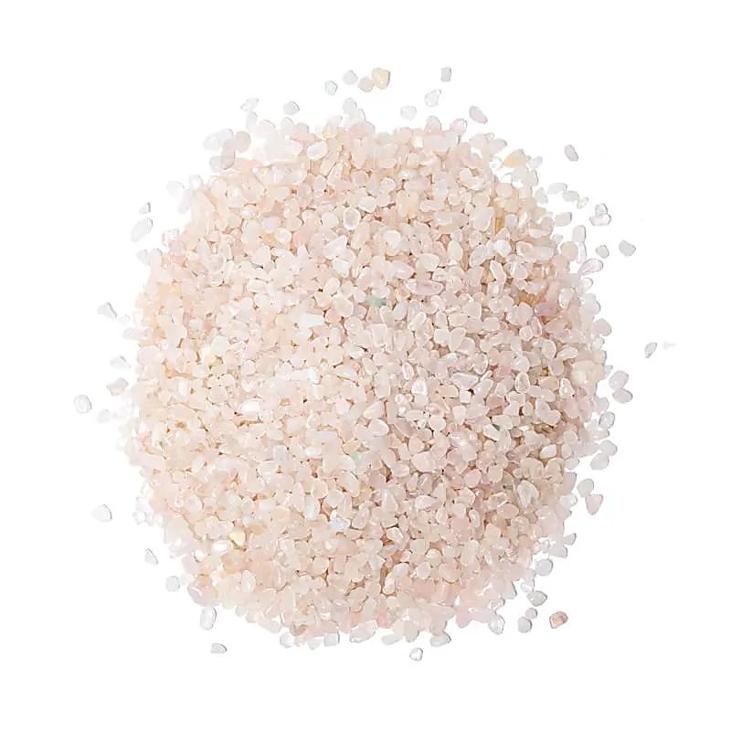 Chips Di Quarzo Rosa Molto Piccoli --set Da 3 Pezzi - ±550g; ±0,1-0,3 cm