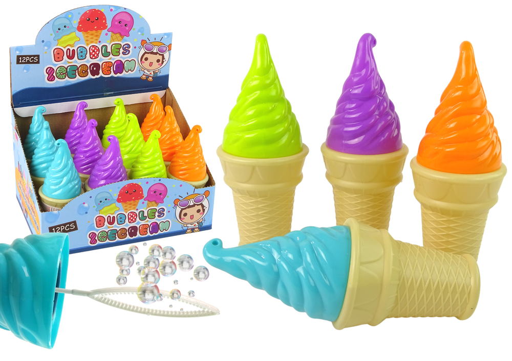 Ice-cream Soap Bubbles 4 Colours 80ml