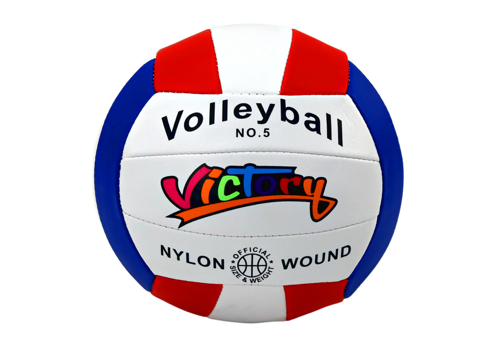 White Volleyball Ball Size 5 Colorful