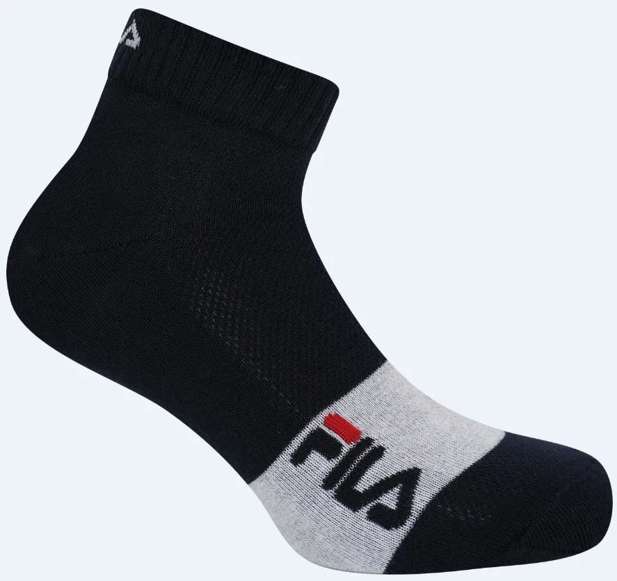 Fila Sokker 3-pak Quarter White-marine 43-46