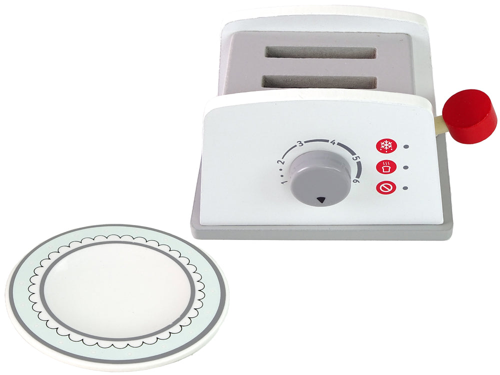 Bouton d'accessoires de petit-déjeuner pour grille-pain en bois pour enfants