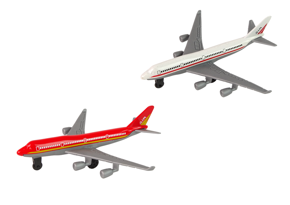 Passenger Planes Set Various Colours 6 Pieces