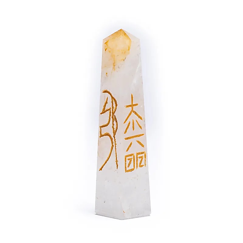 Rock Crystal Reiki Obeliszk - 7,5-10cm