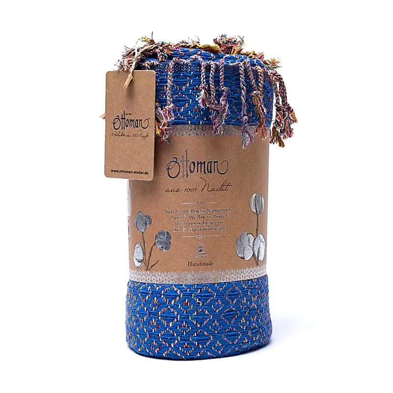 Ottoman Hamamdoek Donkerblauw - 190x90cm