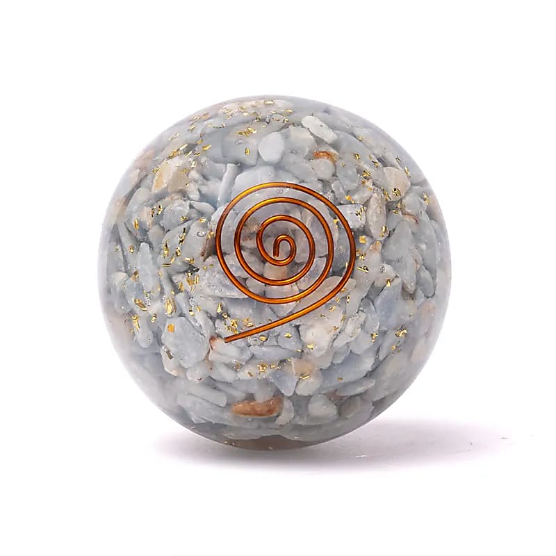 Orgonite Bol Angeliet Met Engelenvleugels - ±5,5cm
