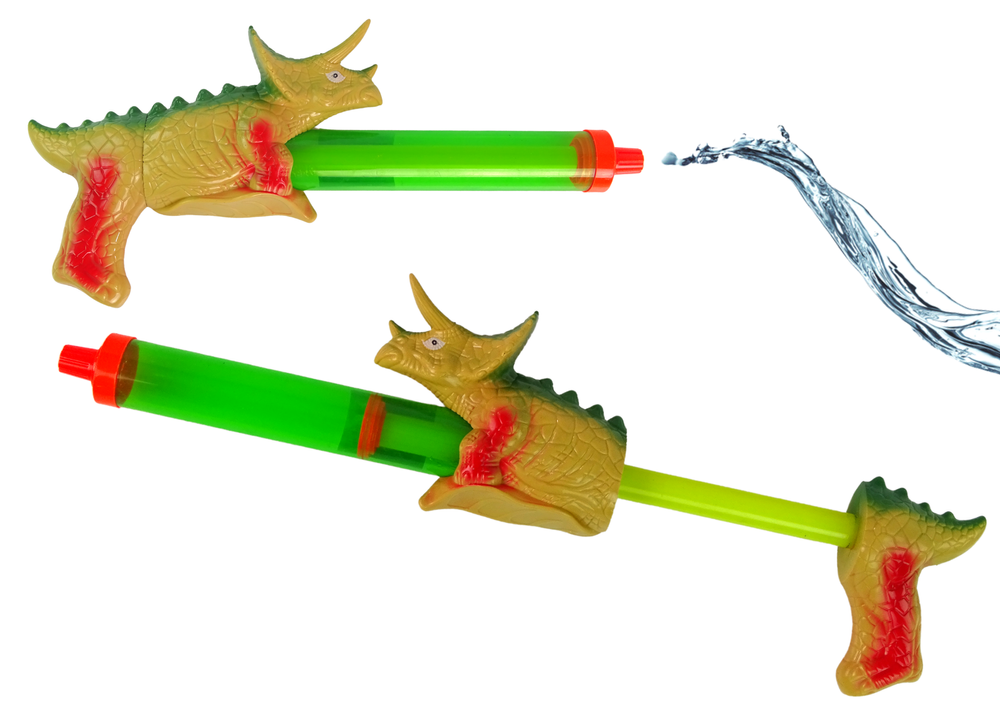 Pistola Ad Acqua 40 Cm Dinosauro Verde Giardino