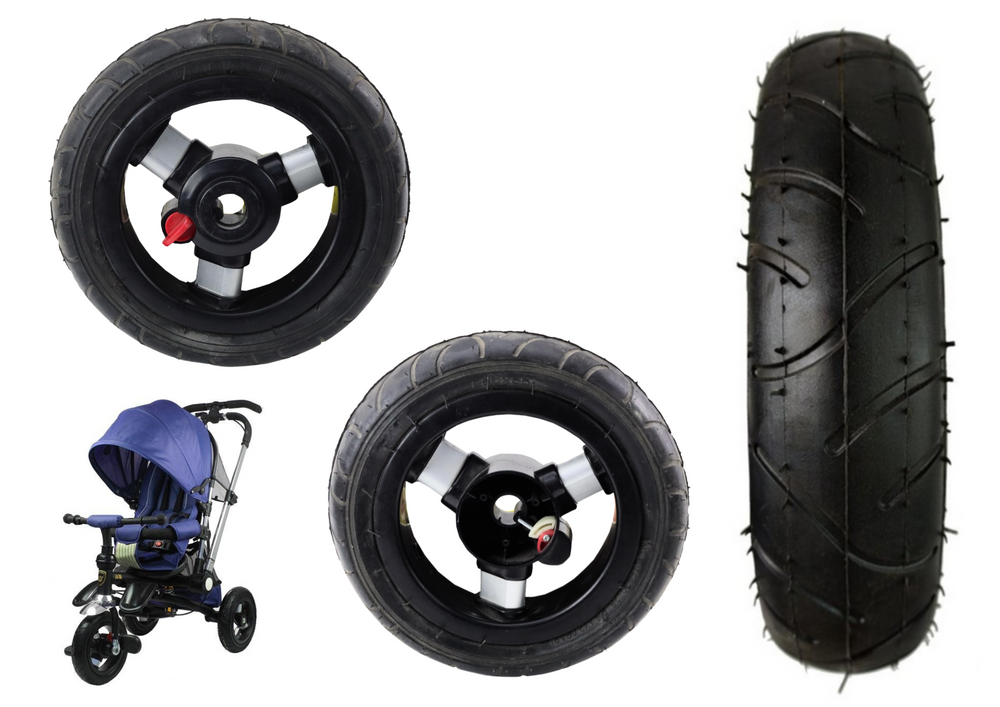 Plastic Wheel With Rubber Tire (inflatable) Pro 700 Front