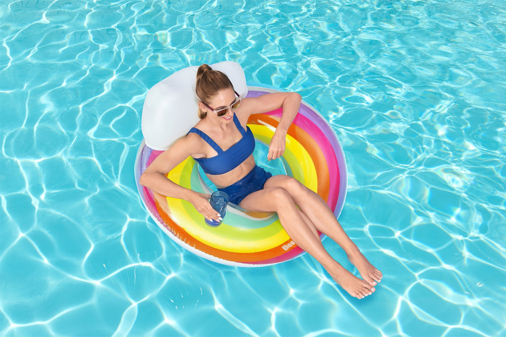 Inflatable Swimming Ring 107 Cm Rainbow Bestway 43647