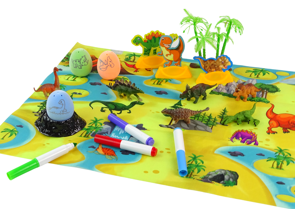 Diy Creative Kit Dinosaurs Eggs To Paint Transporter