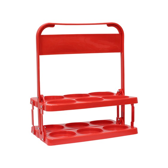 Pvc Bottle Holder Basic 6uds For 6 Bottles 750 Ml Rojo ÚNICA