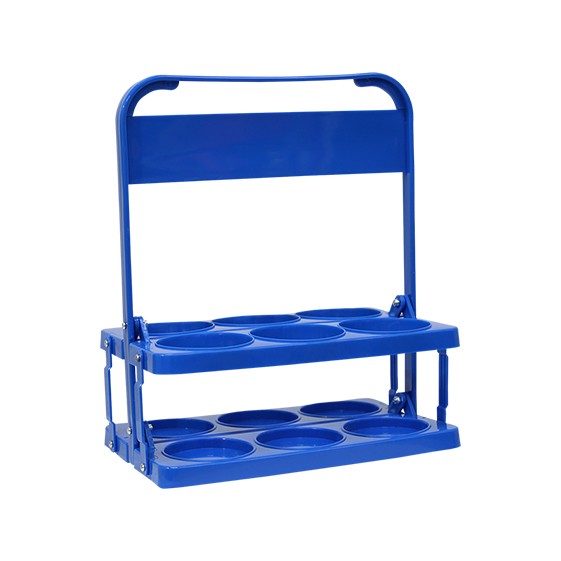 Portabottiglie in PVC Basic 6uds Per 6 Bottiglie Da 750 Ml Blu