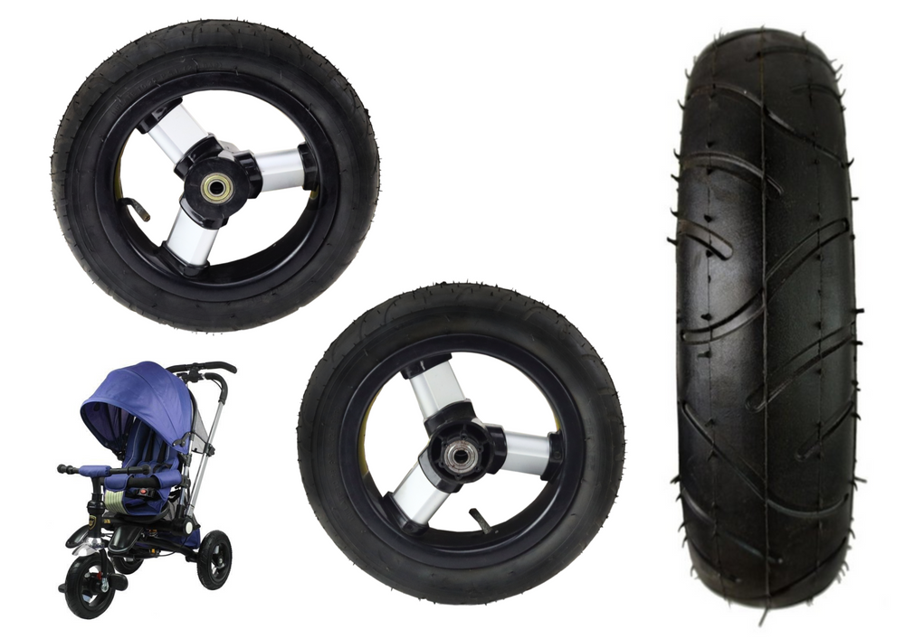 Plastic Wheel With Rubber Tire (inflatable) Pro700 Rear