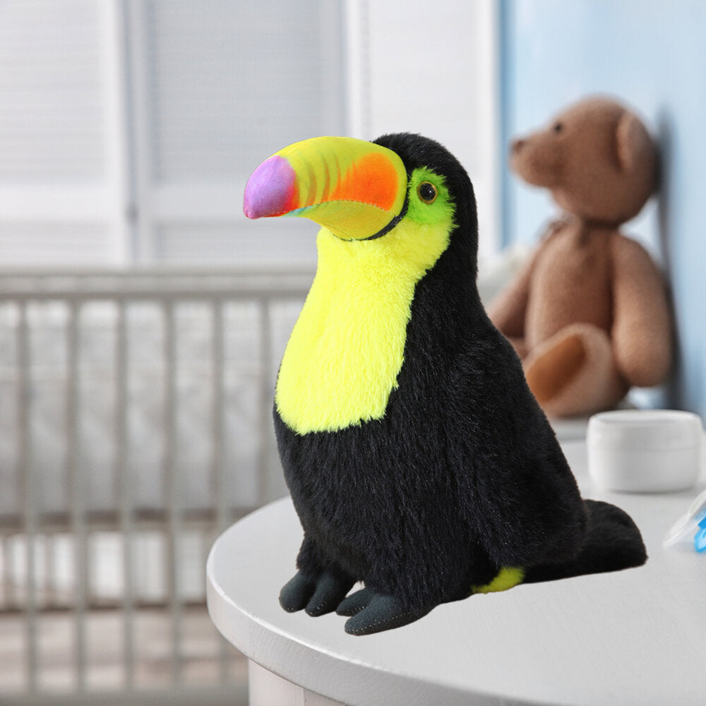 Plush Toucan Bird Plush Toy Mascot Cuddly Toy Yellow 30cm