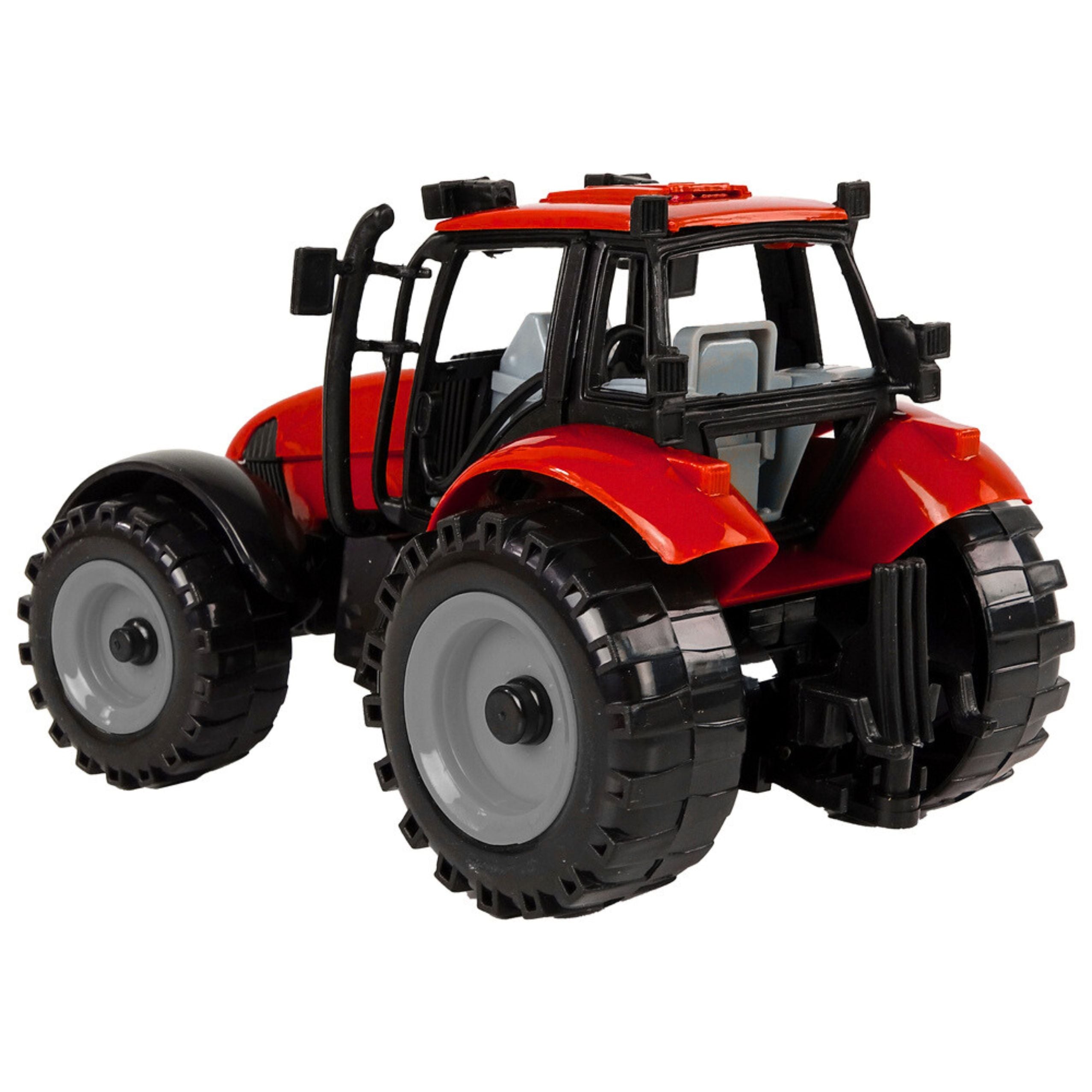 Small Farm Tractor With Opening Hood Red 13 Cm