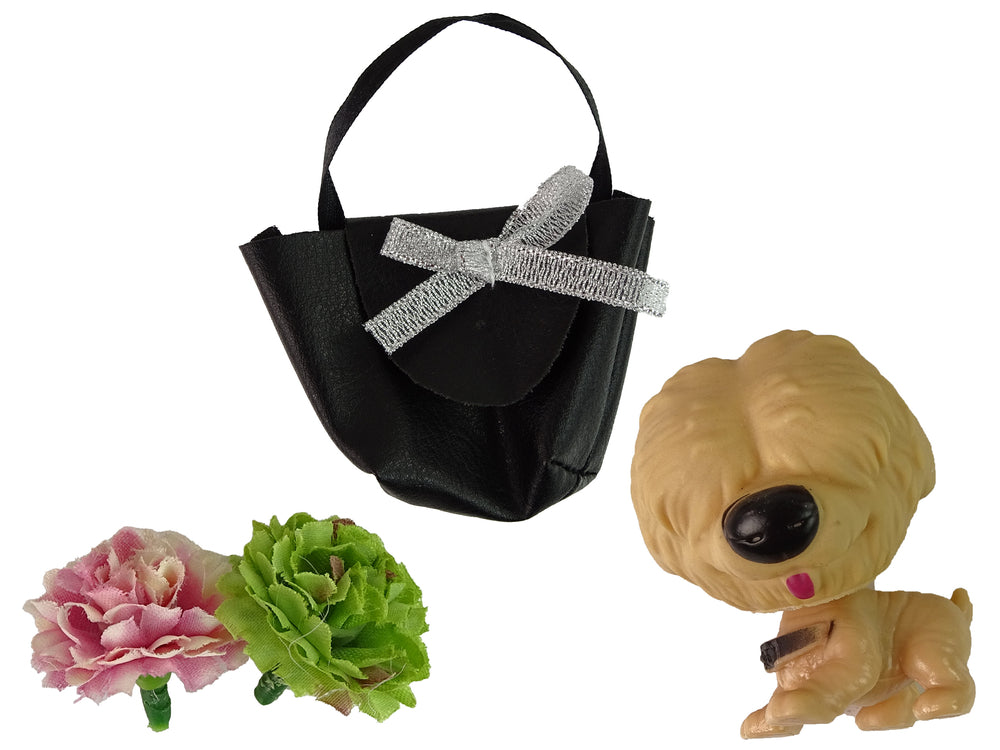 Baby Emily Doll With Doggie Purse Flowers