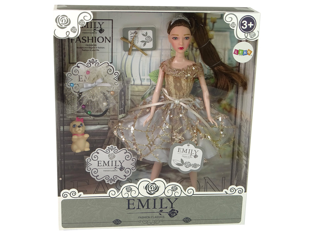 Doll For Children Emily With Dog Long Hair