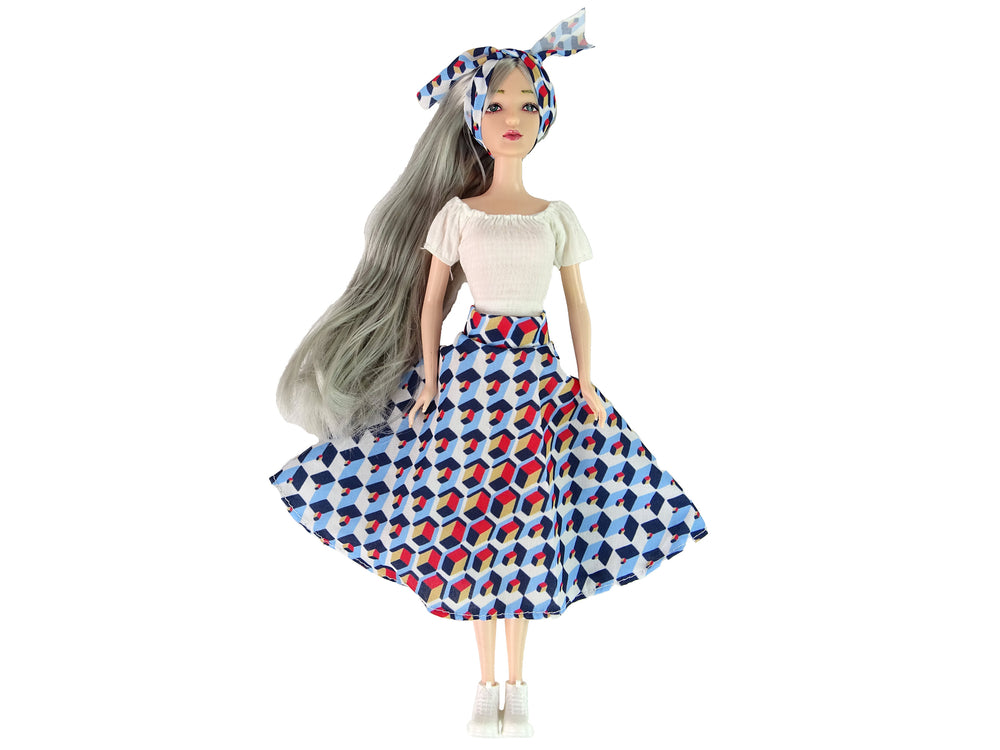 Baby Doll Emily Gray Hair Kitten Swing