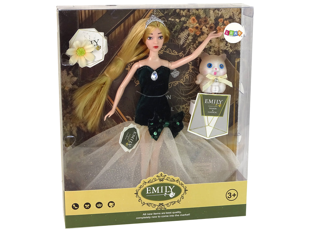 Baby Doll Emily Long Hair Kitten Flower