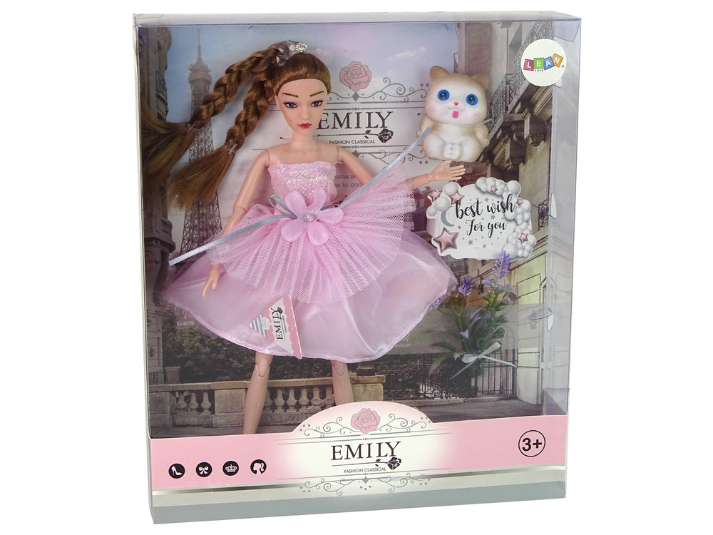 Baby Doll Emily Pigtails Cat Flowers