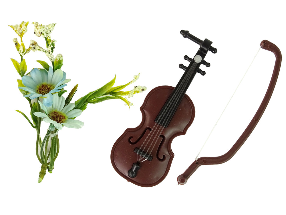 Baby Doll Emily Violin Flowers