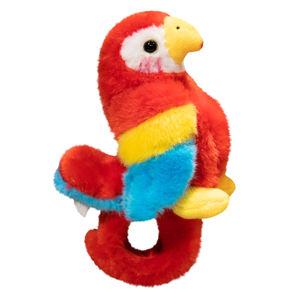 Plush Mascot Parrot Wristband Bracelet Hand Red