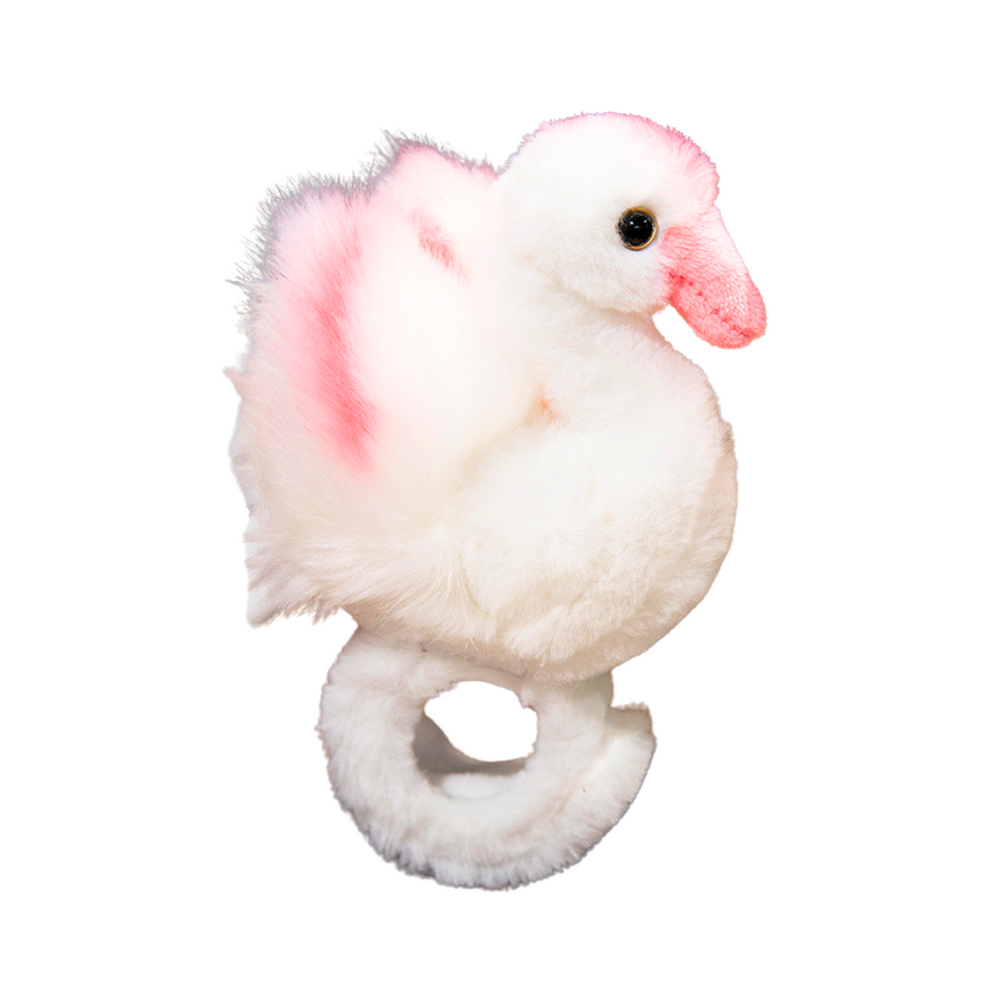 Plush Swan Mascot Wristband Bracelet Hand White