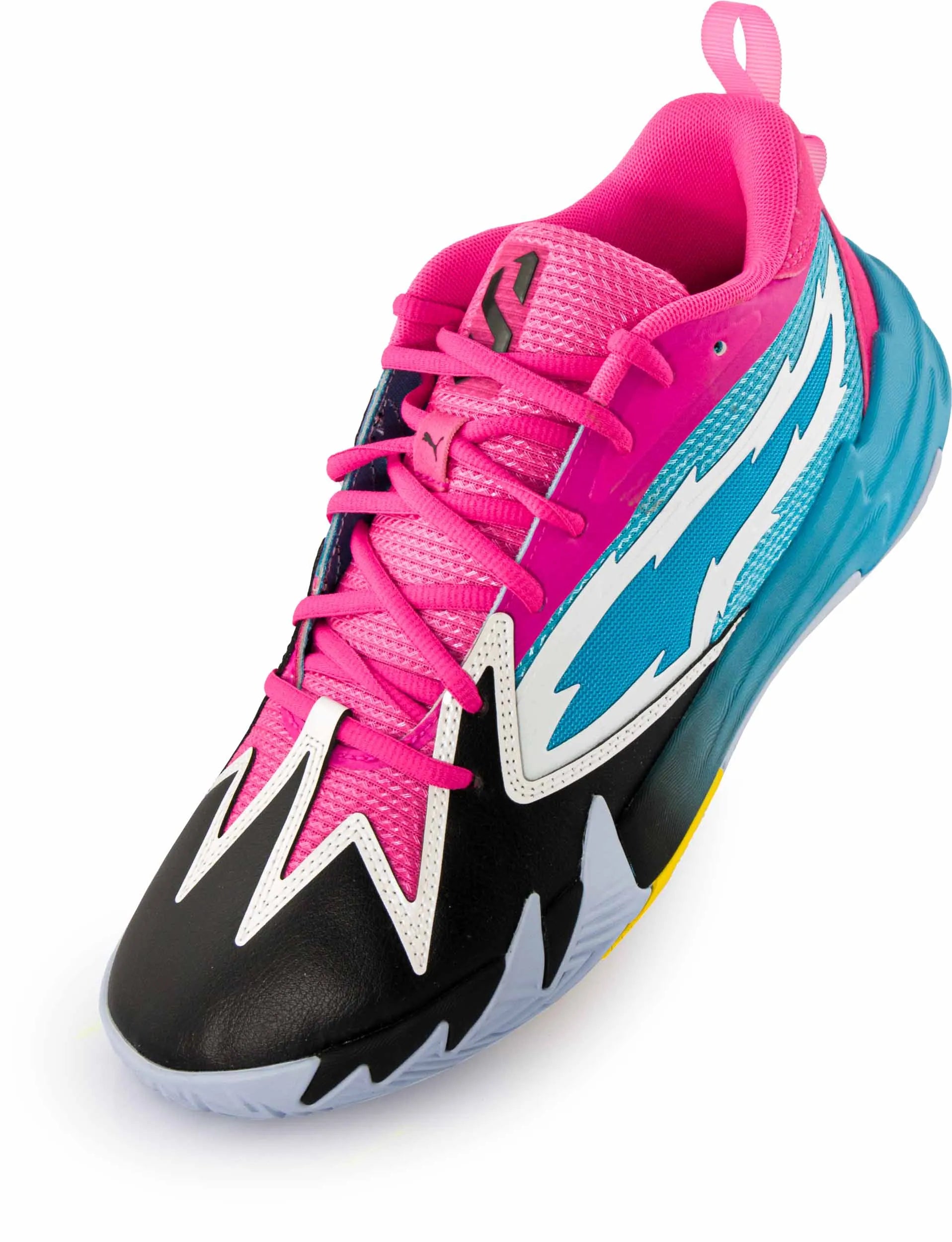 Sapatos de interior puma scoot zeros nl tênis azul/preto/roxo azul 48.5