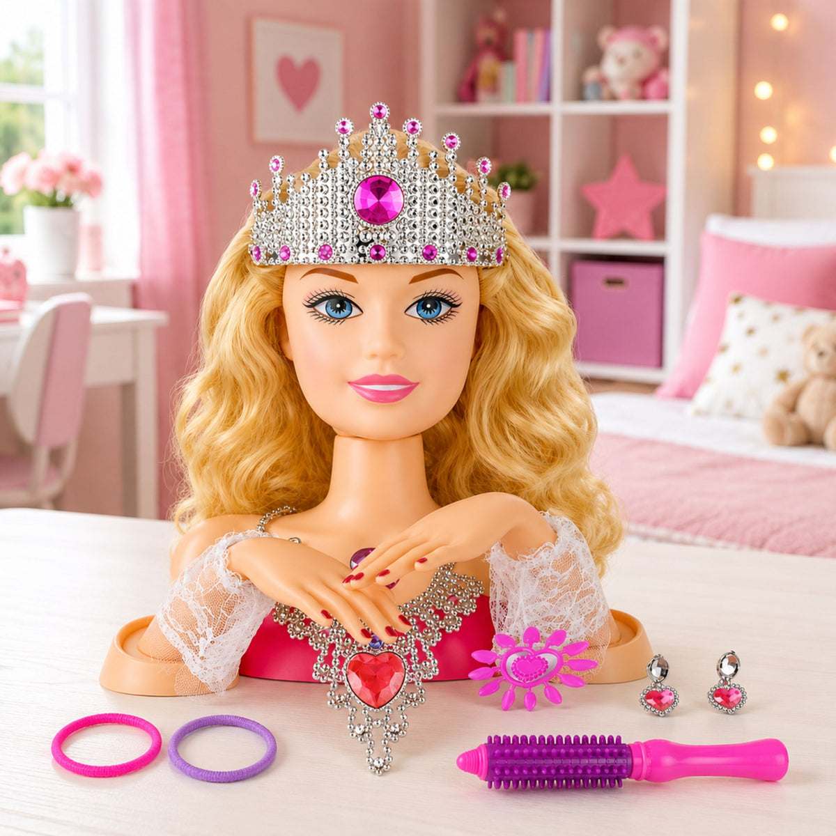 Beauty Mode Styling Hoofd Pop Accessoires Sieraden