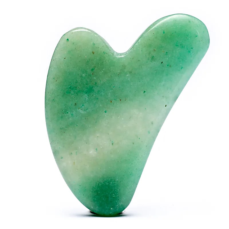 Grön Aventurin Gua Sha Massagesten --45g Set med 2 st - 45g