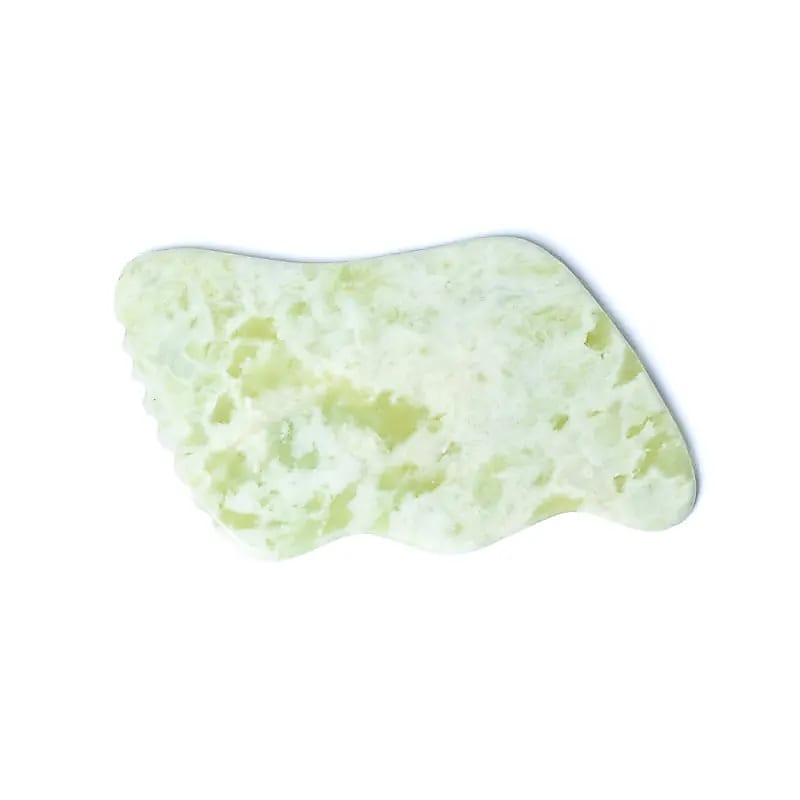 Xinyi Jade Gua Sha Massage Stone Wave --set Of 2 Pcs - 44g; 9cm