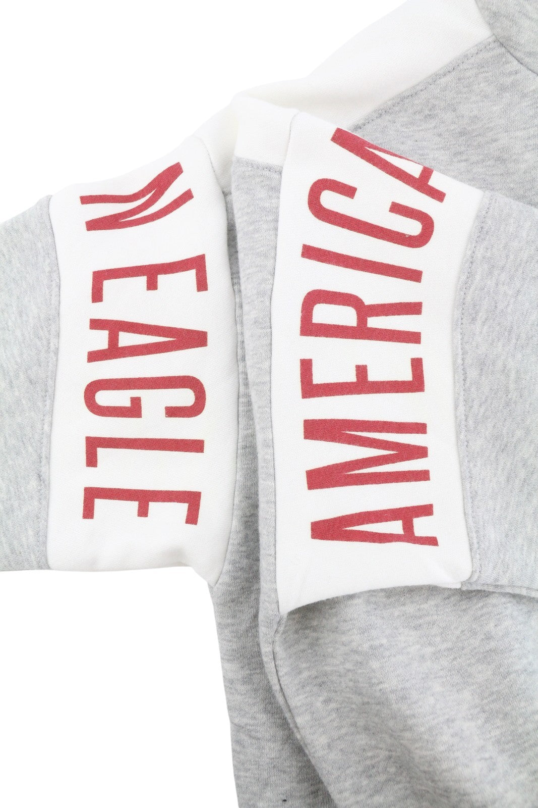 American Eagle Outfitters Damen Kapuzenpullover, grau meliert, mit Kängurutasche zum Überziehen