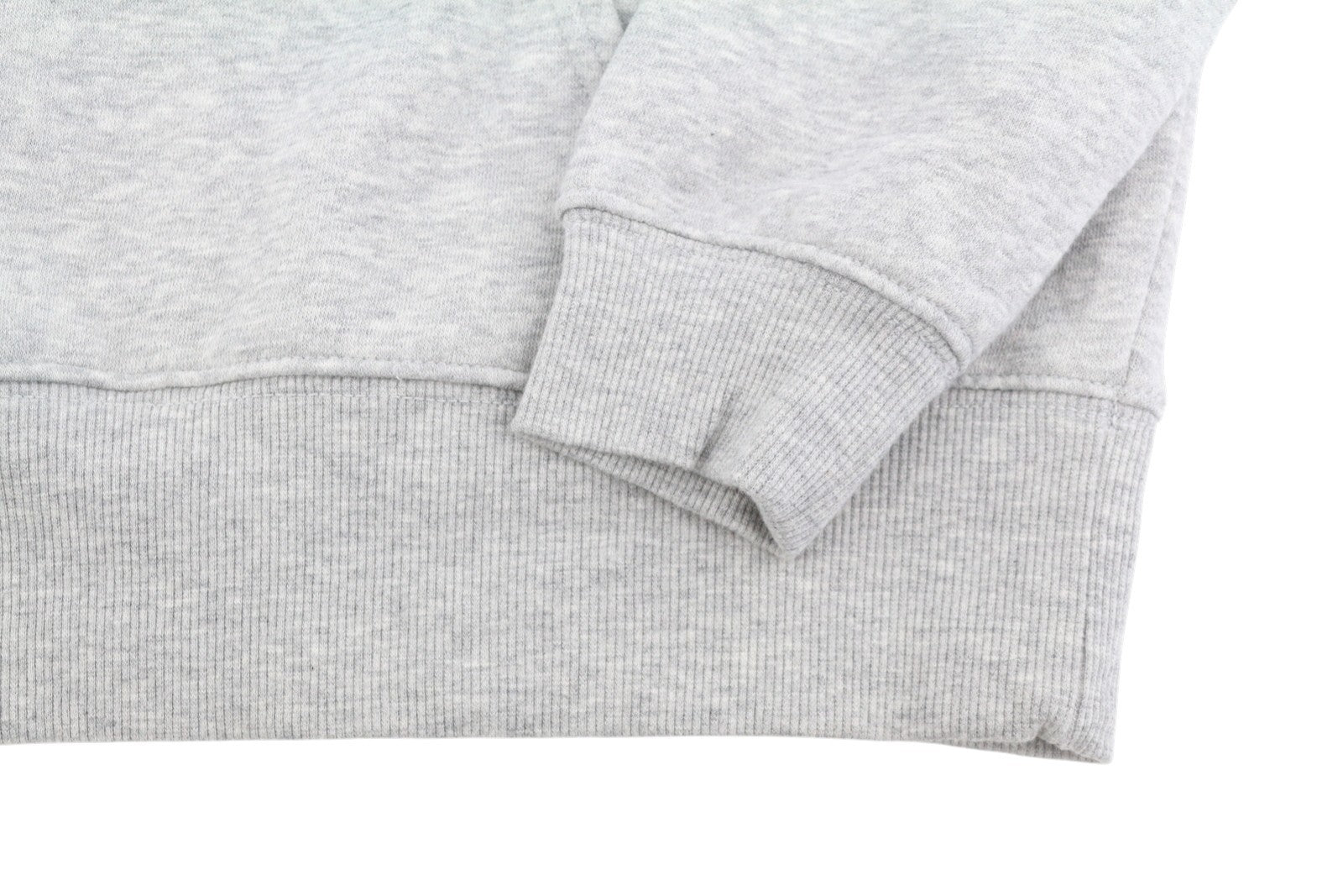 American Eagle Outfitters Damen Kapuzenpullover, grau meliert, mit Kängurutasche zum Überziehen