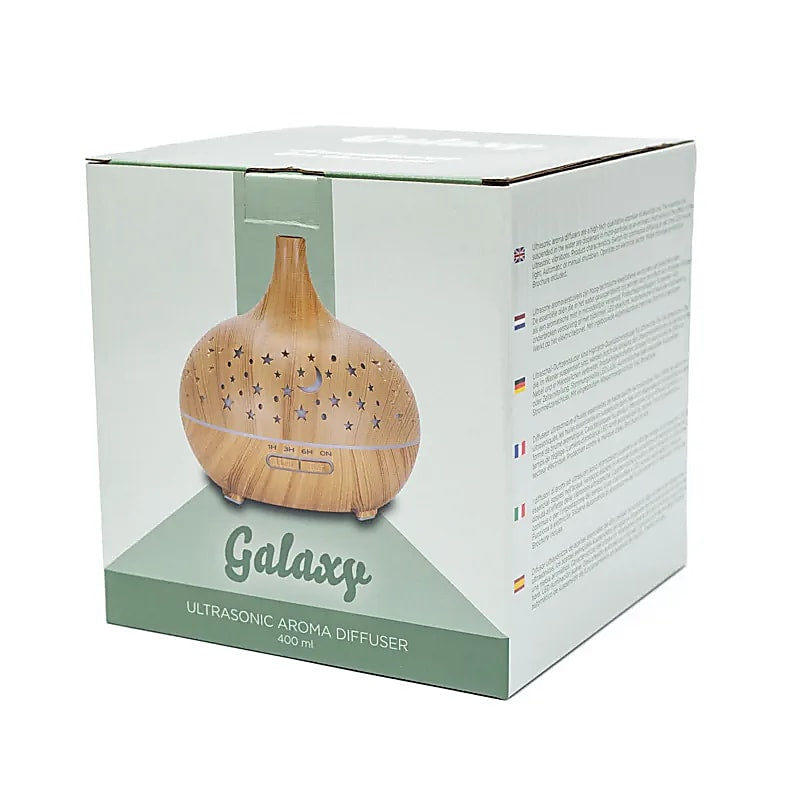 Aroma difuzér Starlight Round Wood Print - 400 ml