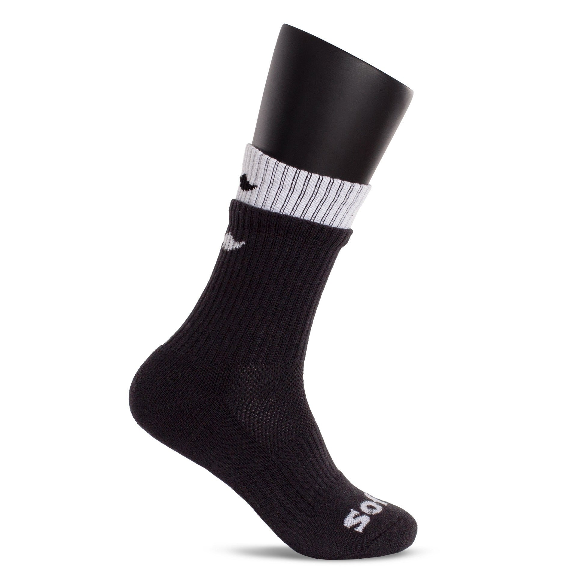 Socken Softee Doble Negro/Blanco 35-38