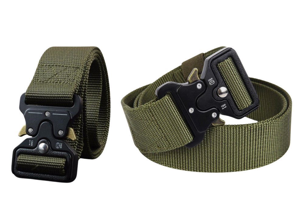 Tactical Military Belt Webbing Black 120 X 3.8cm