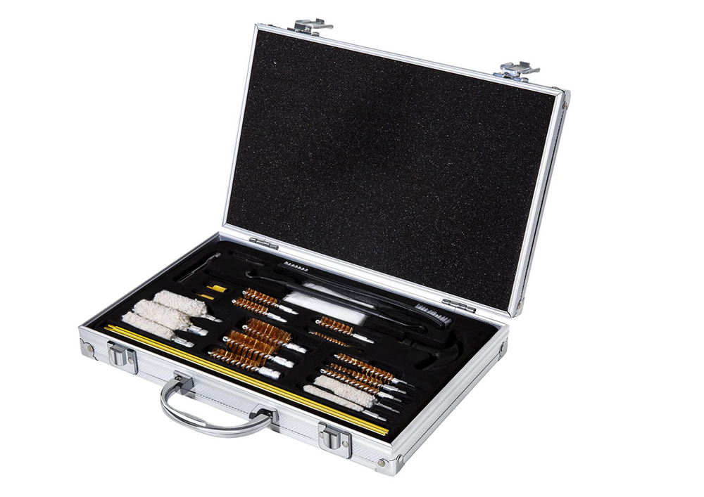 Kit de nettoyage pour pistolet dans un étui Ramrod 28 El