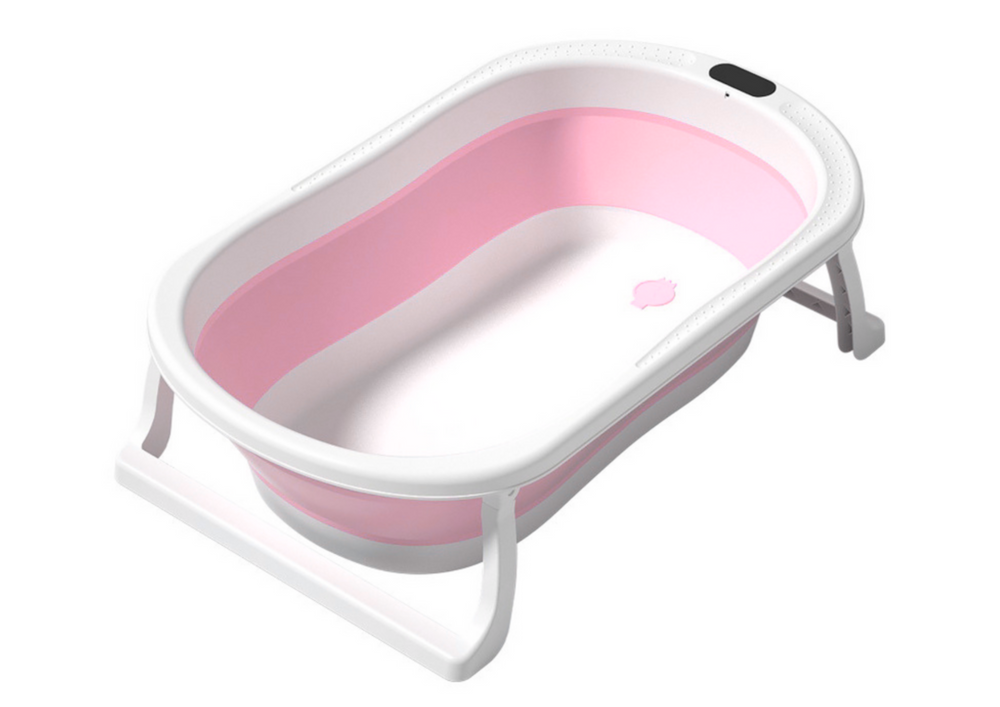 Folding Bathtub Non-slip Feet Pink