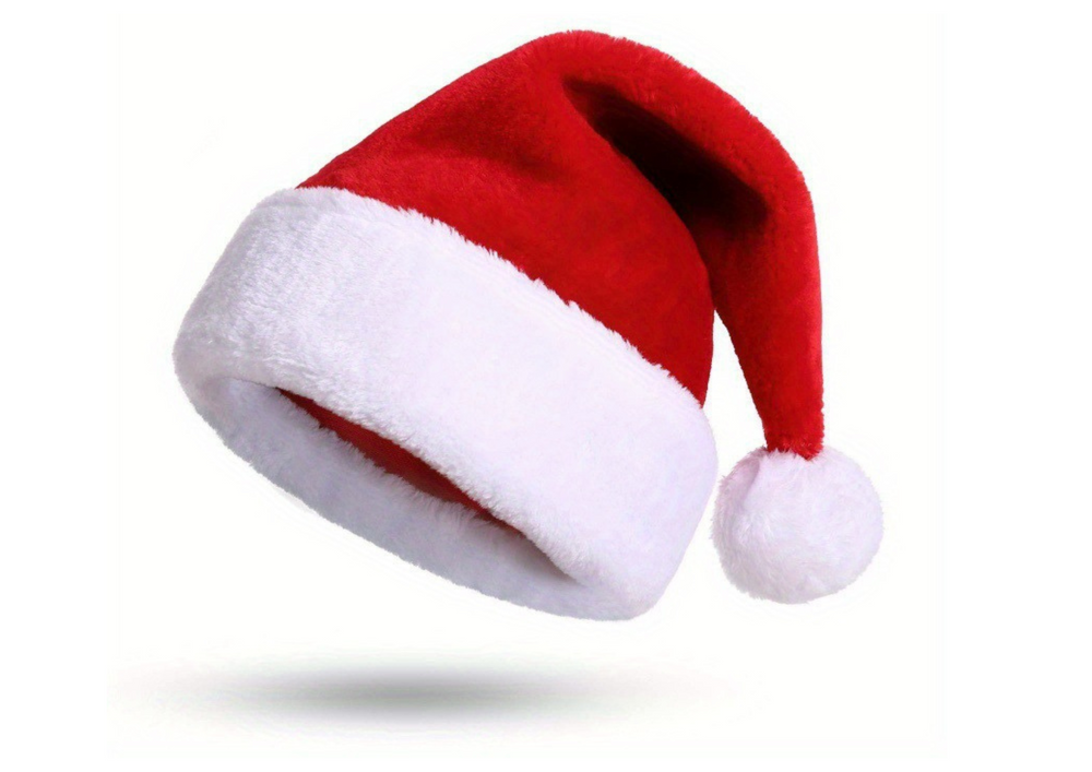 Santa Hat Christmas With Pompom Red 35 X 28 X 28cm