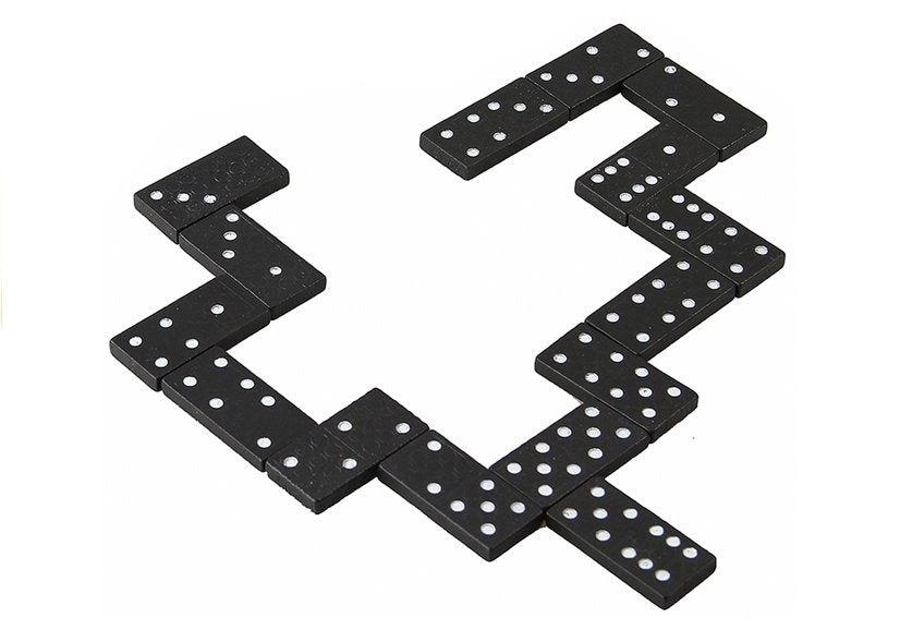 Domino Dominoes Dominos In A Wooden Box 28pcs