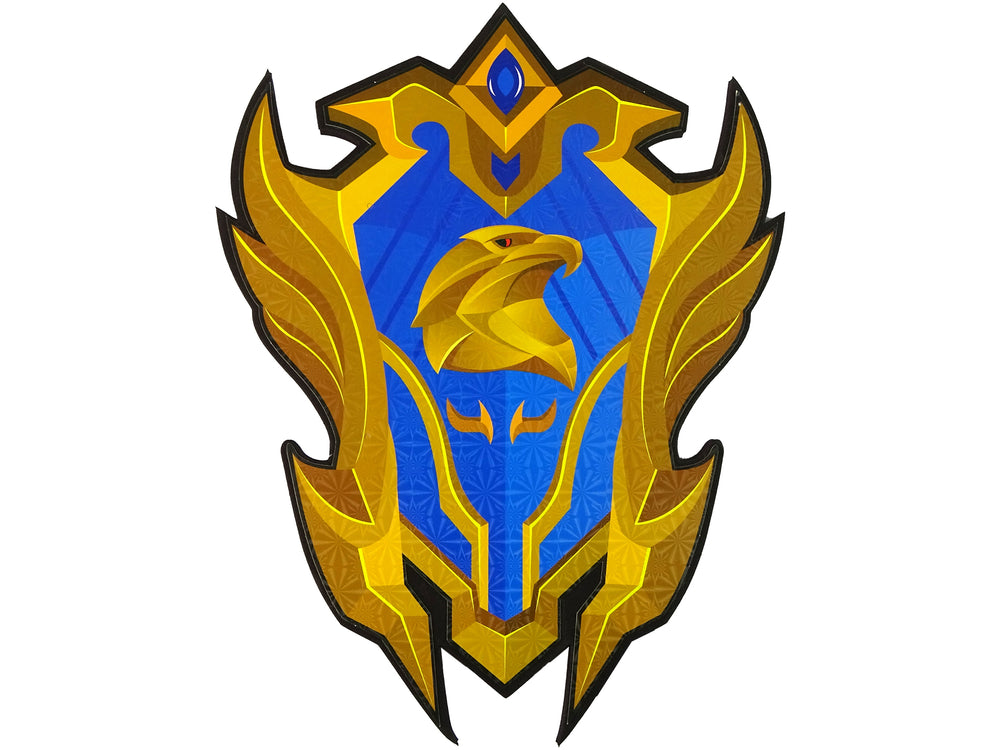 Blue Warrior Sword Shield Set From Eva Foam.