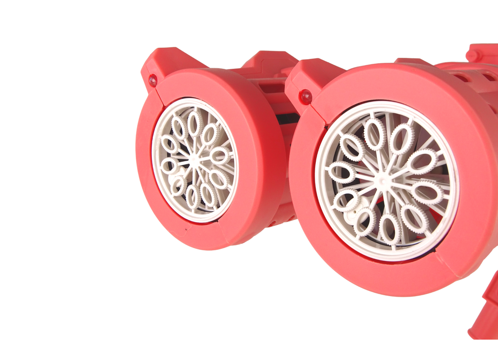 Pistol On A Tripod Pink Soap Bubbles