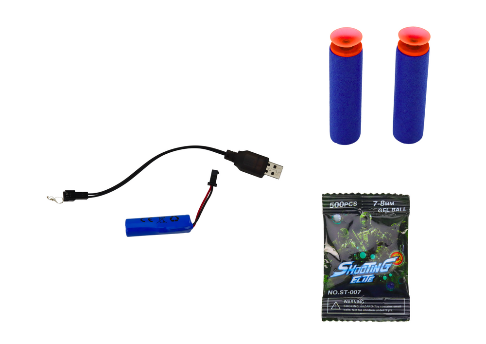 Pistola de Bolas Eléctrica Dardos de Agua Dardos 2 en 1 Verde