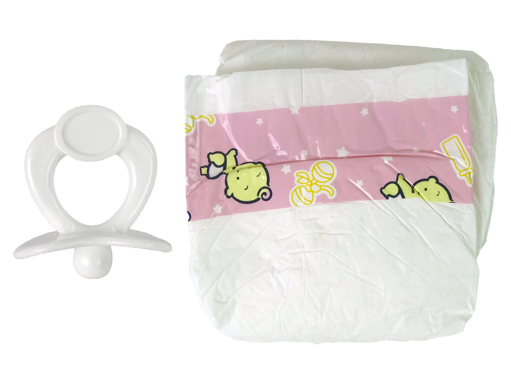 Baby Pacifier Bottle Nappies Play Set