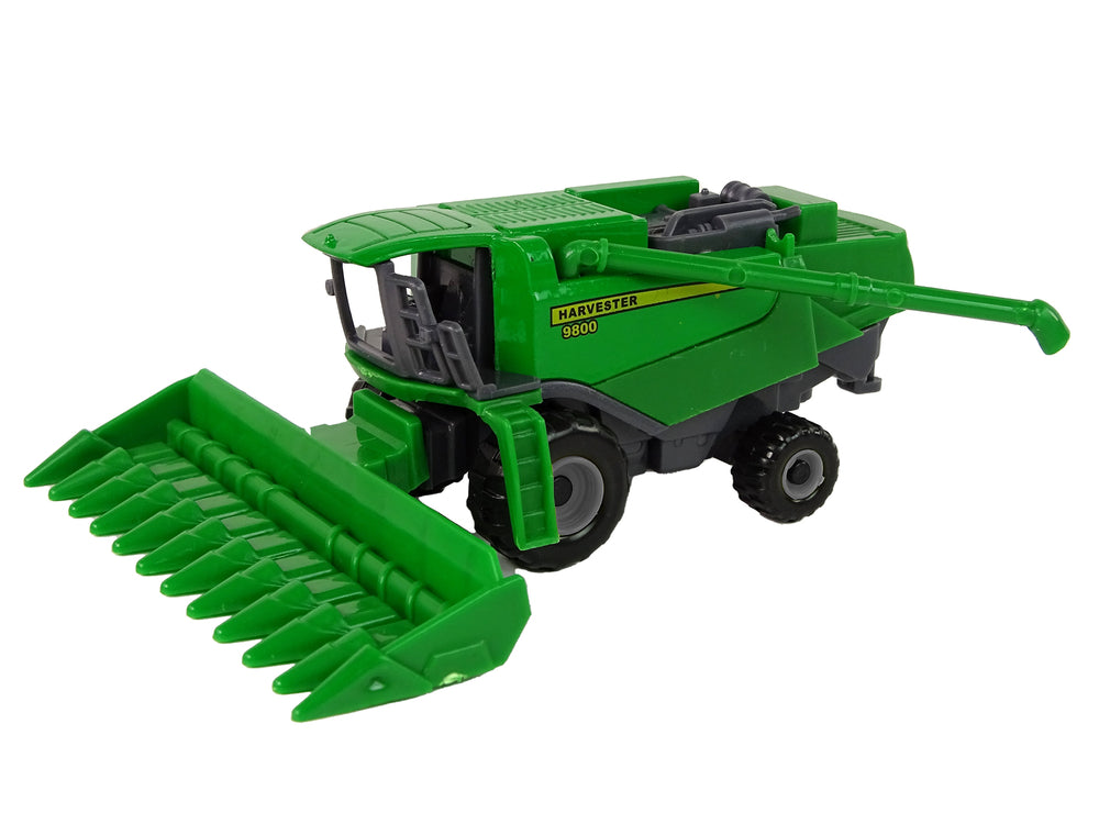 Farm Vehicle Combine With Seeder Green Yellow