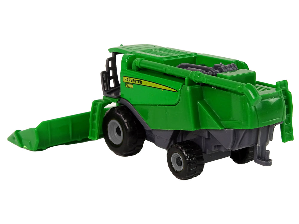 Farm Vehicle Combine With Seeder Green Yellow